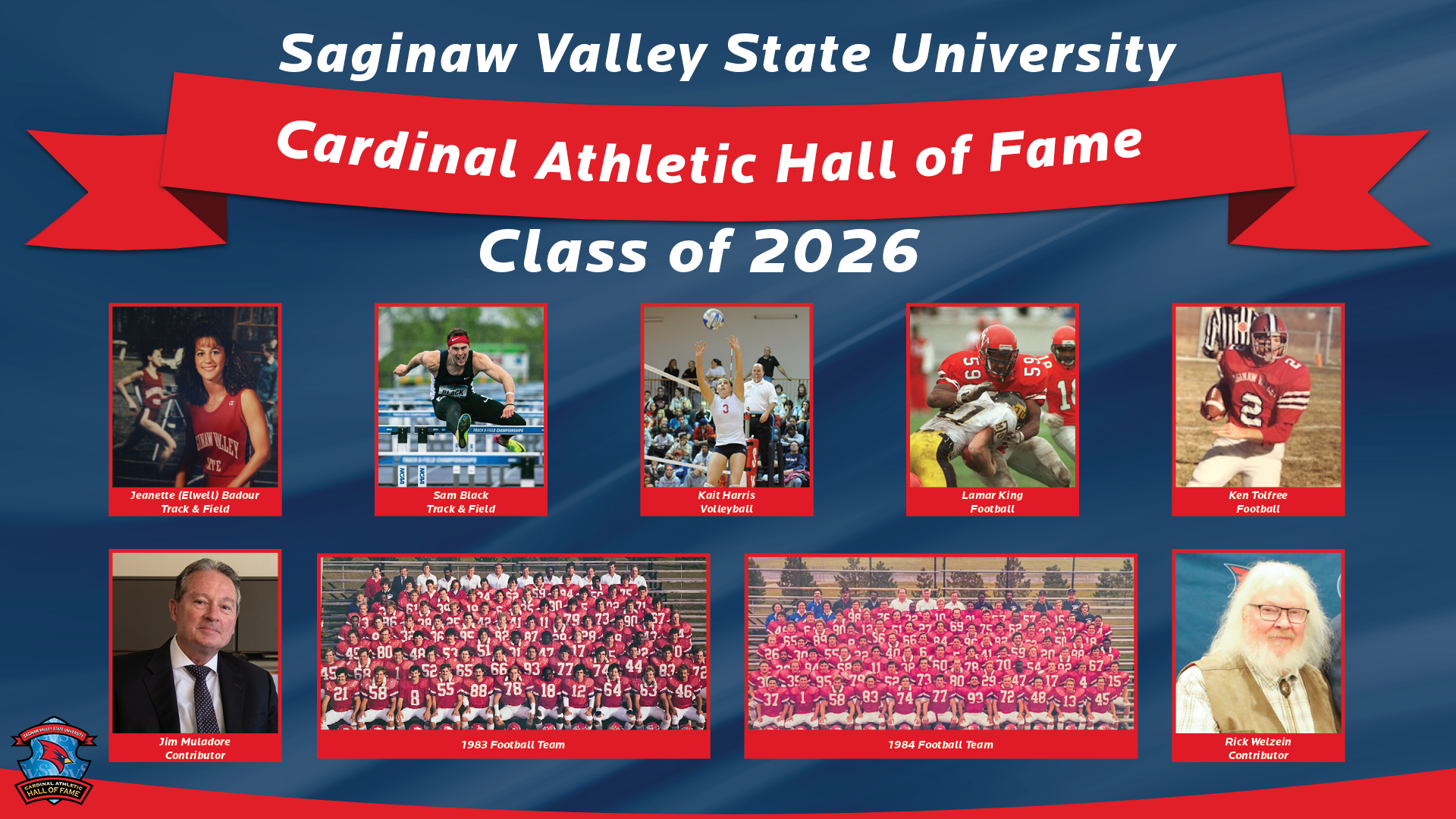 SVSU Announces 2026 Cardinal Athletic Hall of Fame Class
