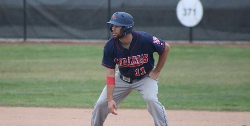 Adam Fitzgibbon tripled and scored the game-winning run Sunday in the victory over the Greyhounds...