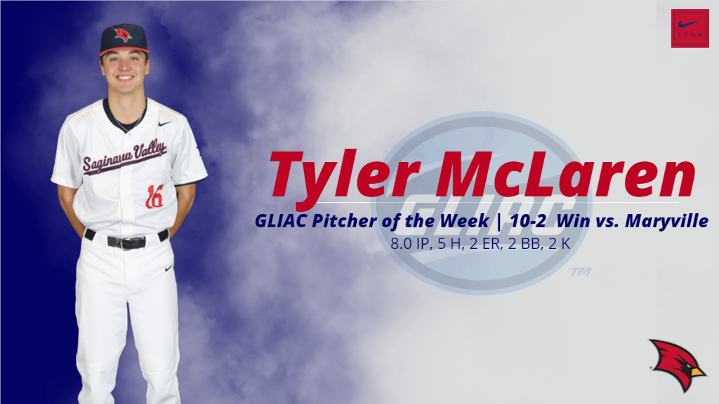 McLaren Earns GLIAC Pitcher of the Week Honors