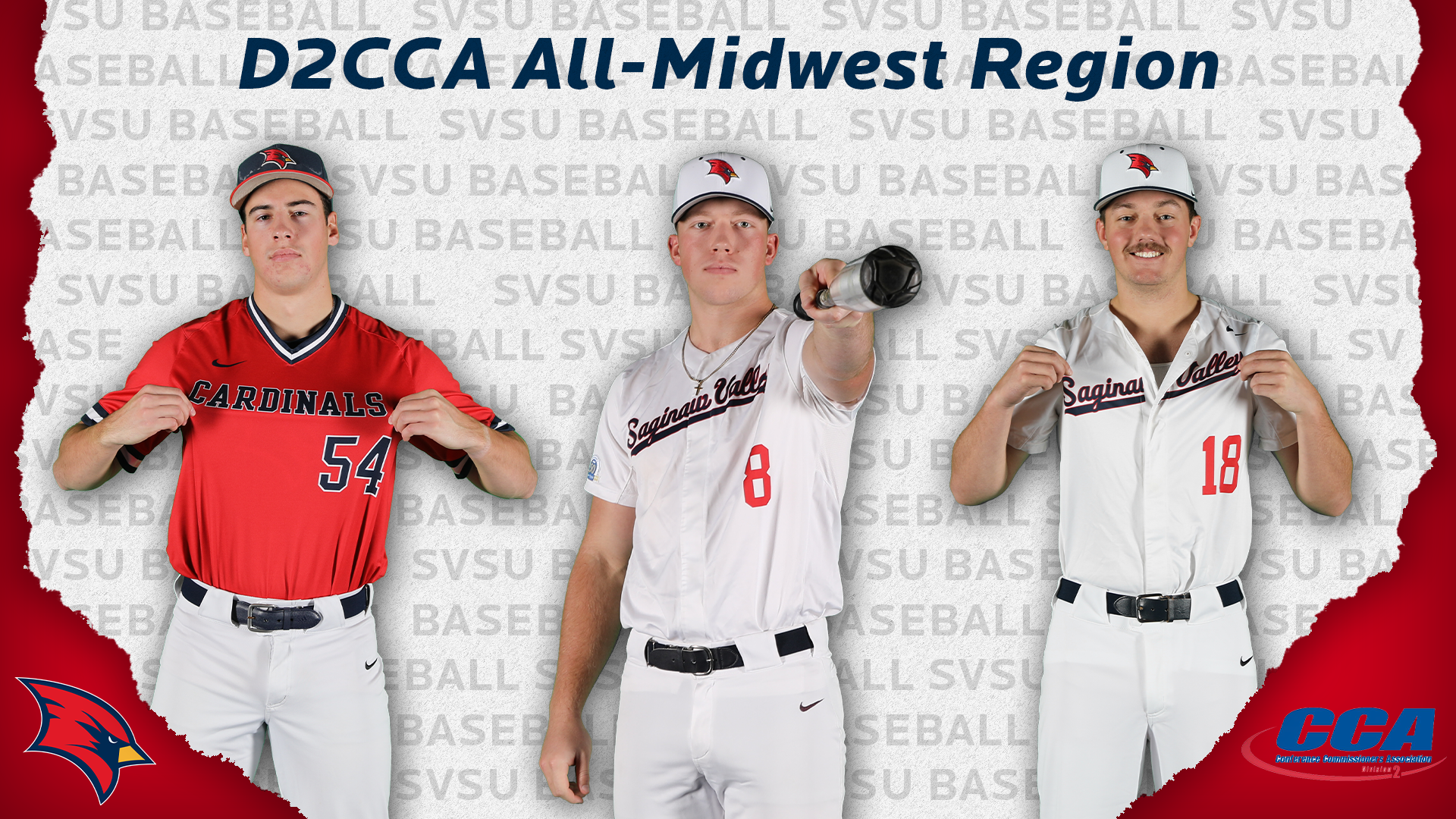 Three Cardinals Earn D2CCA All-Midwest Region Honors