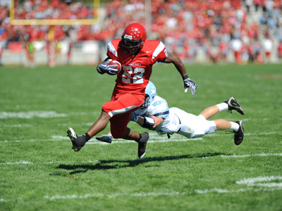 Xavier Walker scored three touchdowns against the Dragons