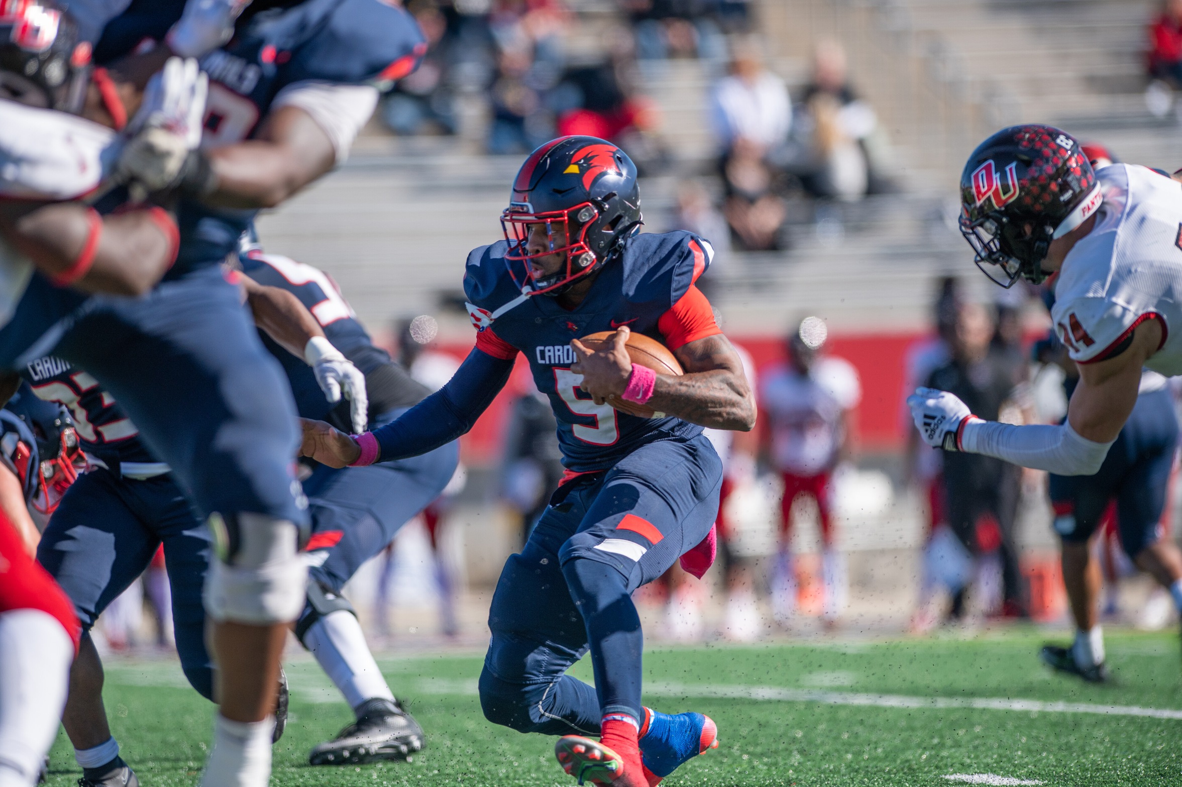 Cardinals Win Red Feather Trophy With 34-24 Win Over Winona State