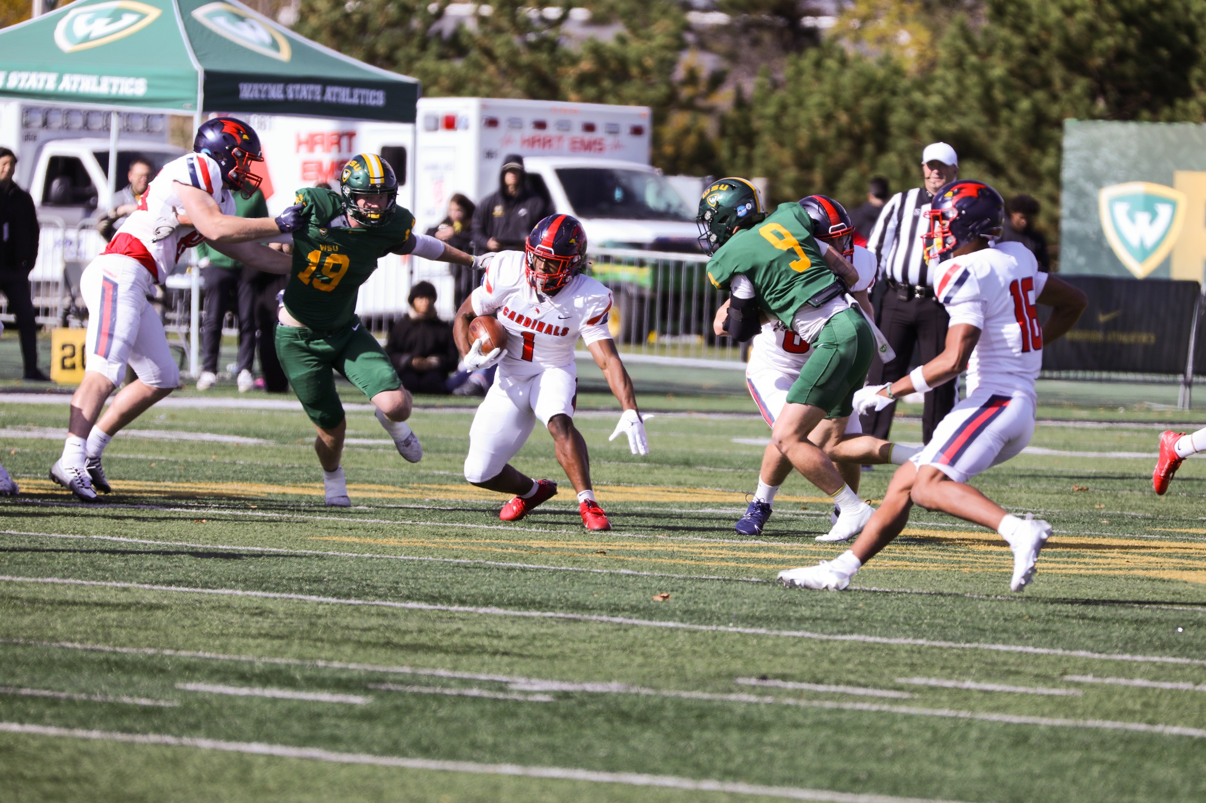 Cardinals Bounce Back with 37-10 Win at Wayne State