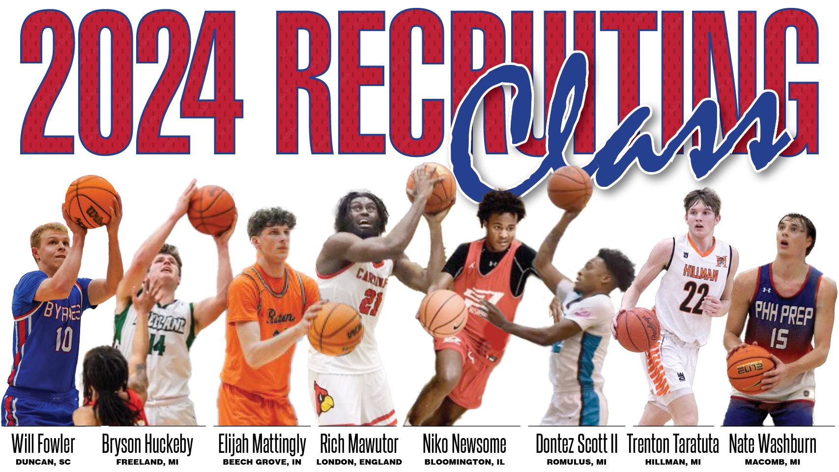 SVSU Men&rsquo;s Basketball Announces 2024 Recruiting Class