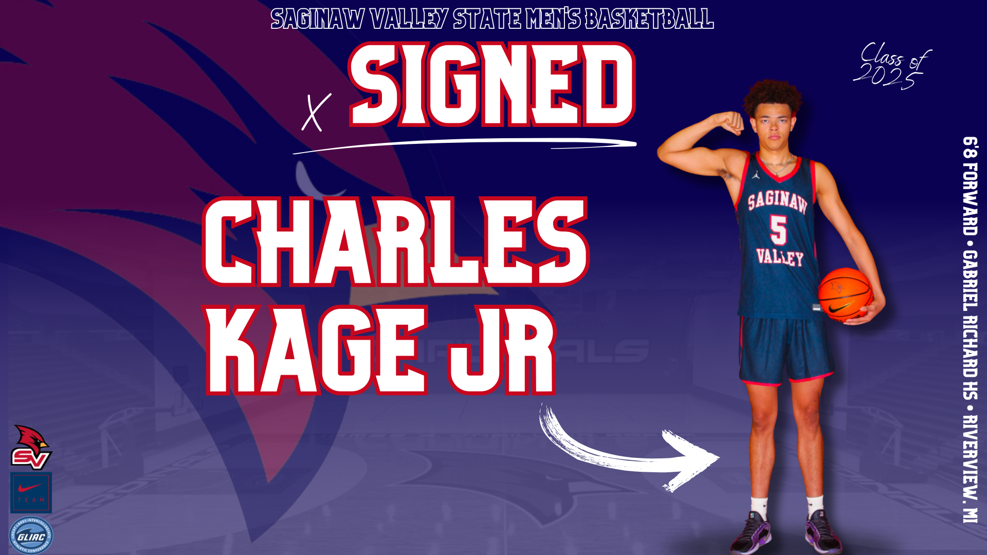 Riverview Gabriel Richard product Charles Kage Jr. signs with SVSU