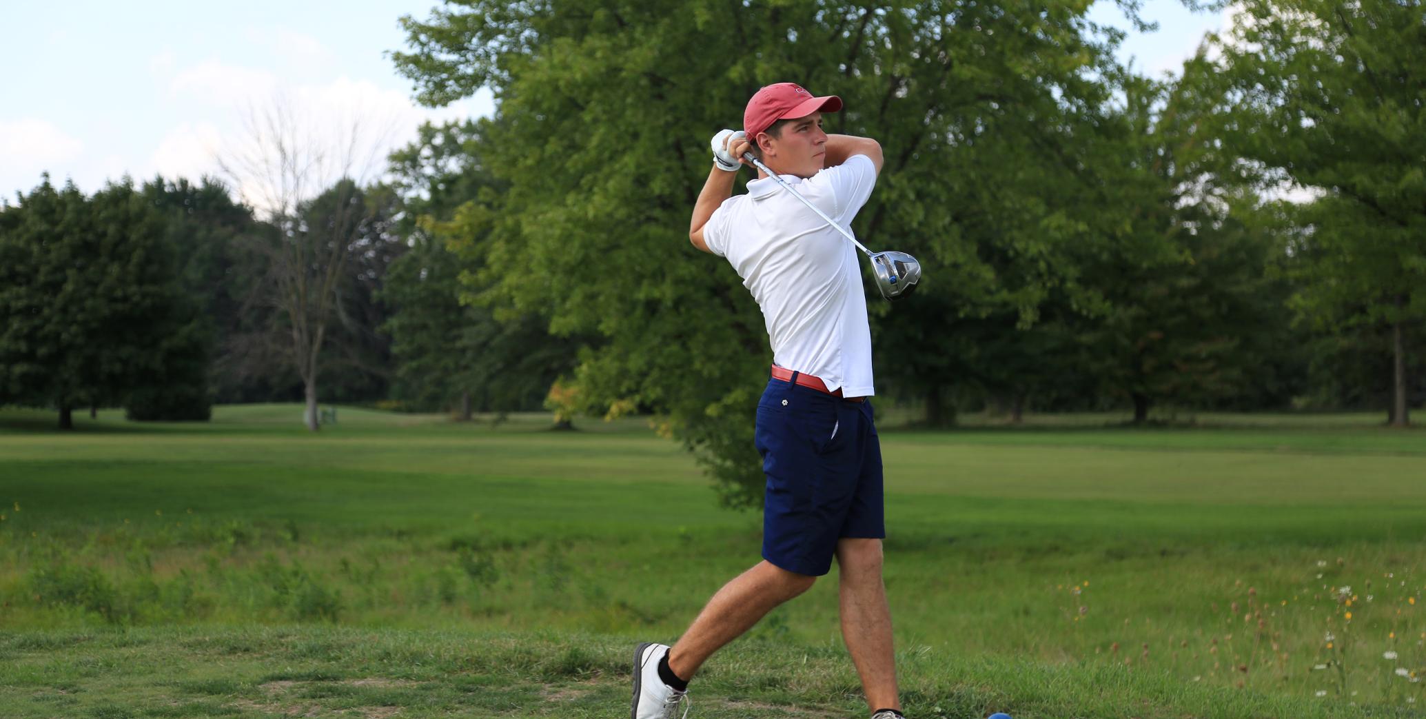 Ryan Peruski shot a five-under 67 in round one at the Purgatory Regional on Sunday...