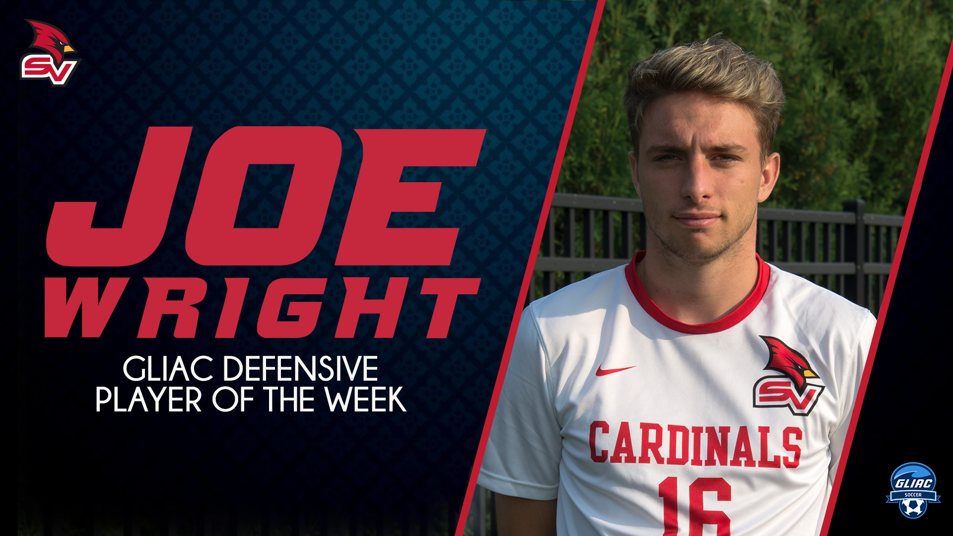 Joe Wright Named GLIAC Defensive Player of the Week