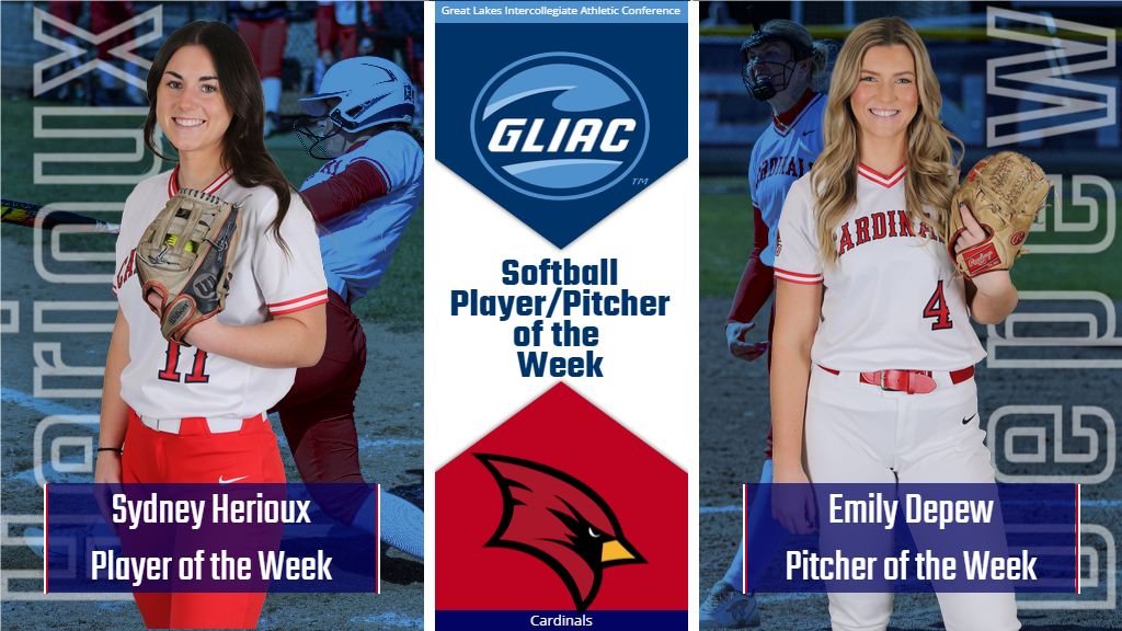 Cardinals Sweep GLIAC Player of the Week Awards