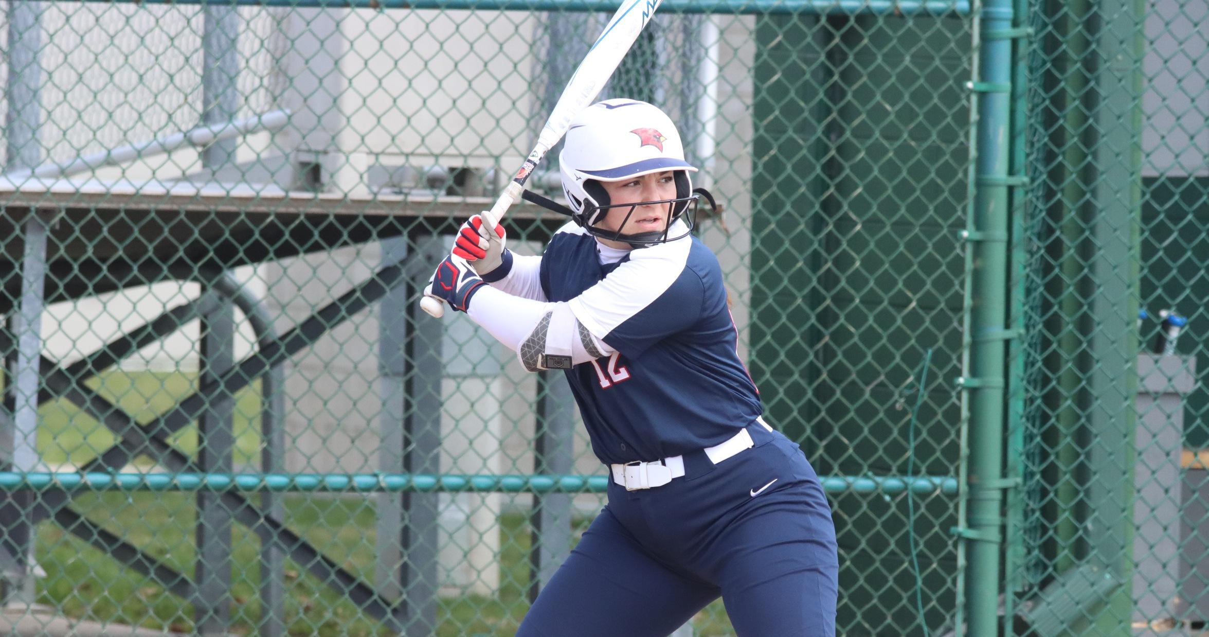 Cardinal Softball Sweeps Wayne State