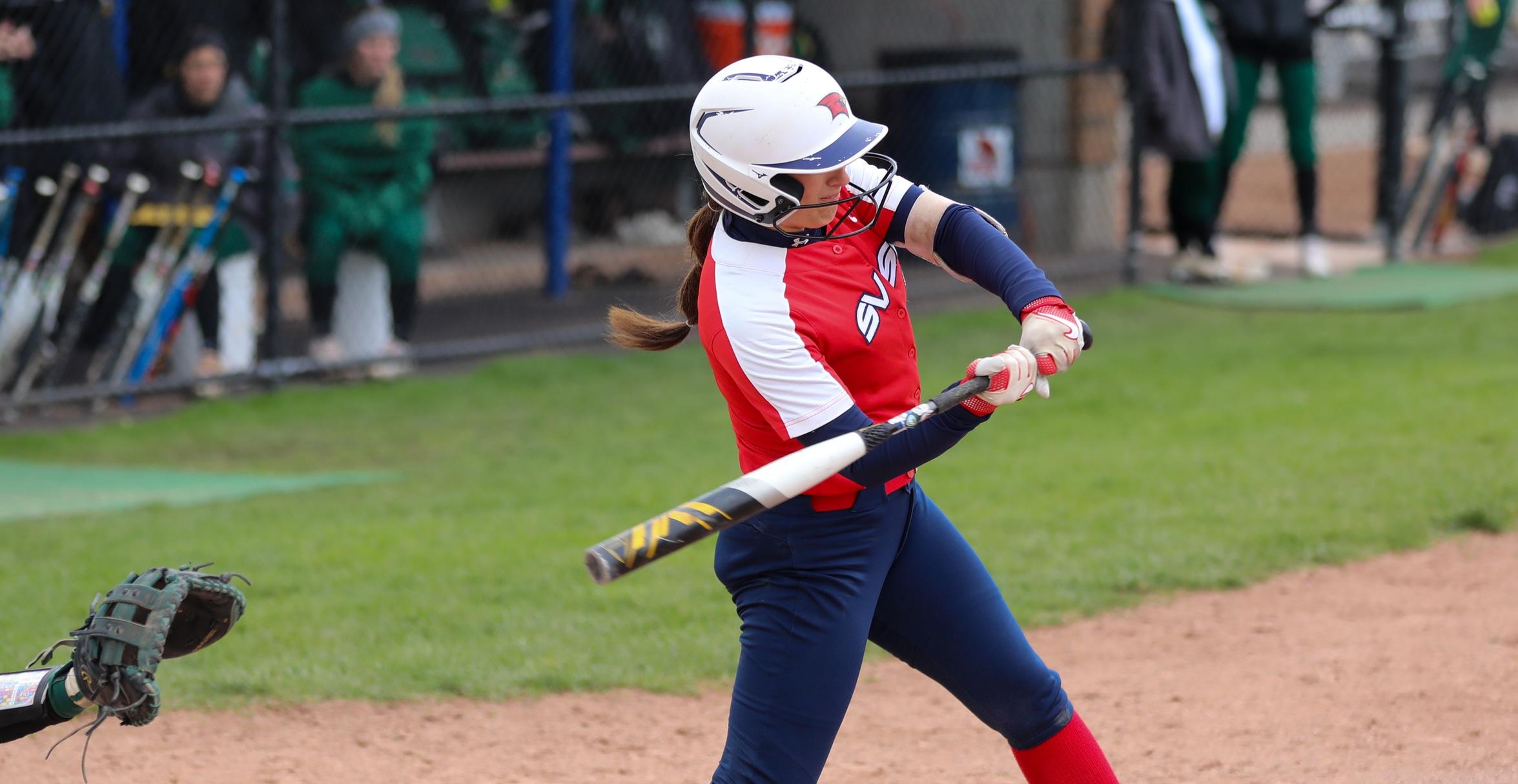 Cardinal Softball Tames Pride to Advance to Next Day in GLIAC Tournament