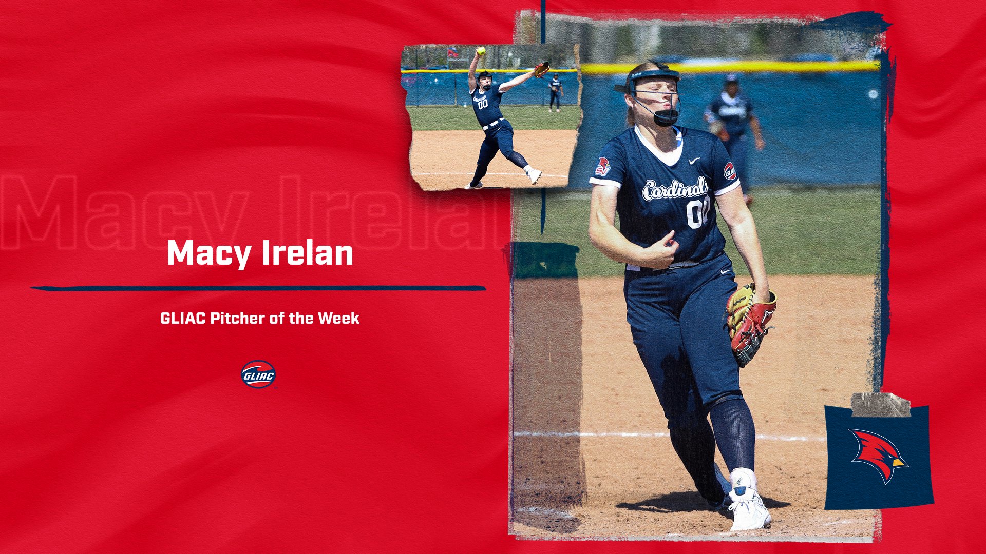 Macy Irelan Collects her Sixth GLIAC Pitcher of the Week Award After Throwing No-Hitter on Saturday