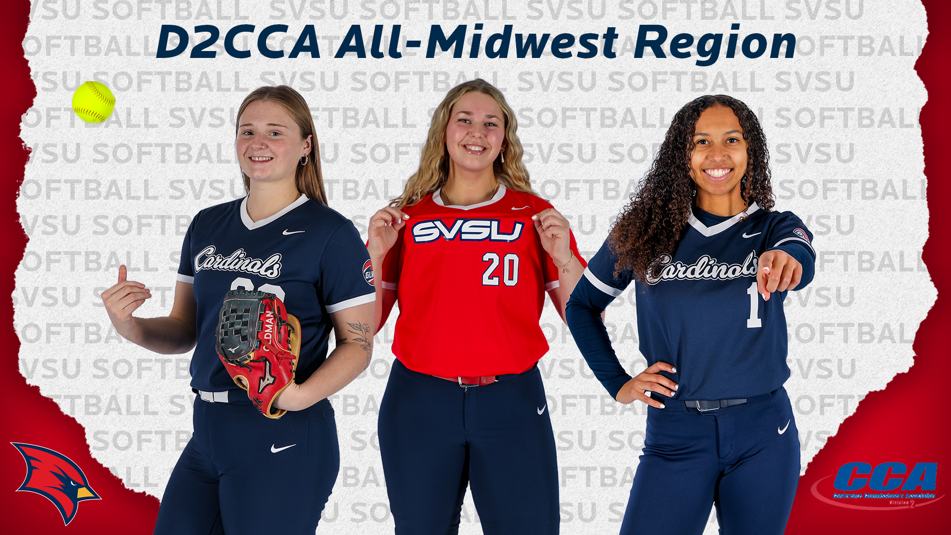 Softball Trio Earns D2CCA All-Midwest Region
