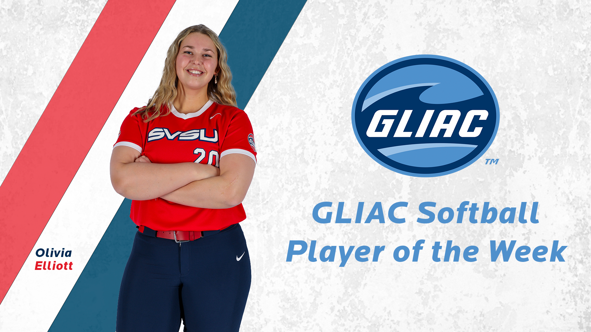 Olivia Elliott Earns GLIAC Softball Player of the Week Honors