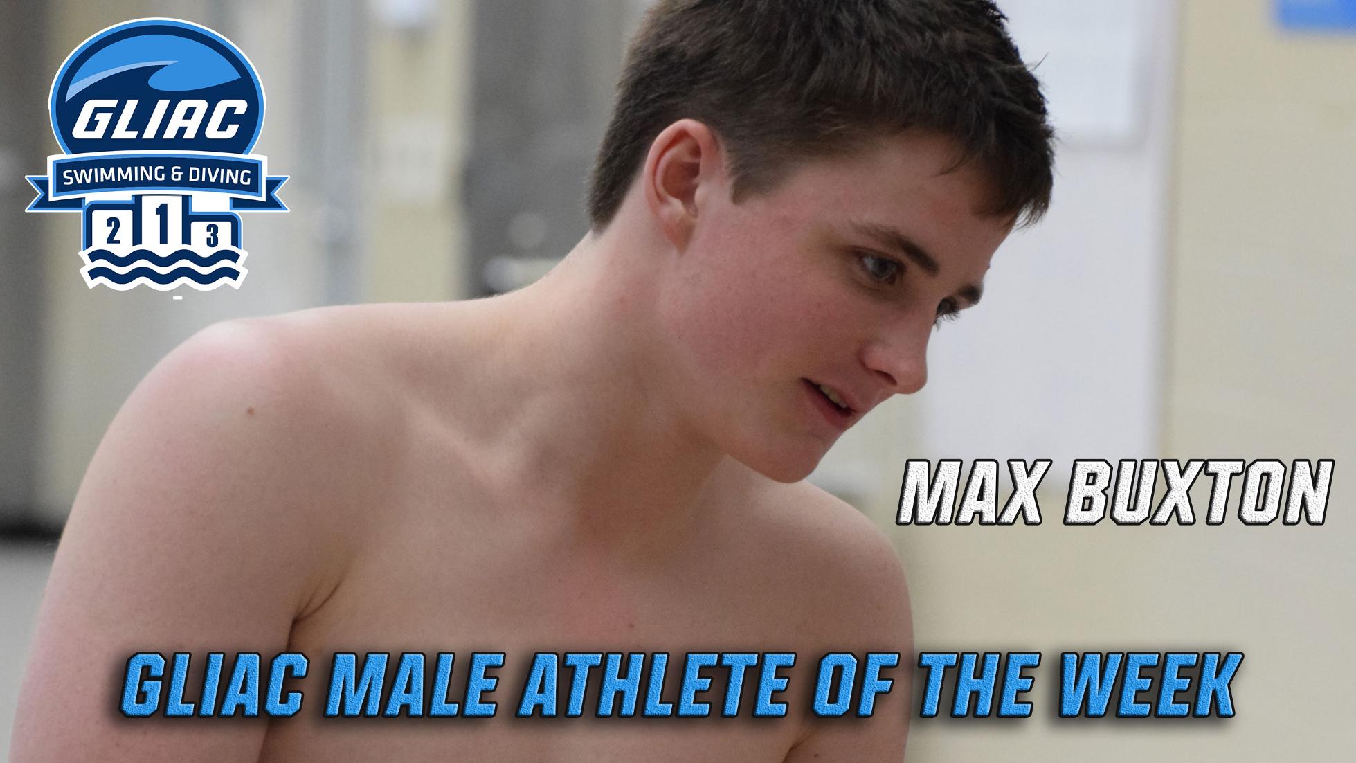 Buxton Named GLIAC Male Swimming & Diving Athlete of the Week