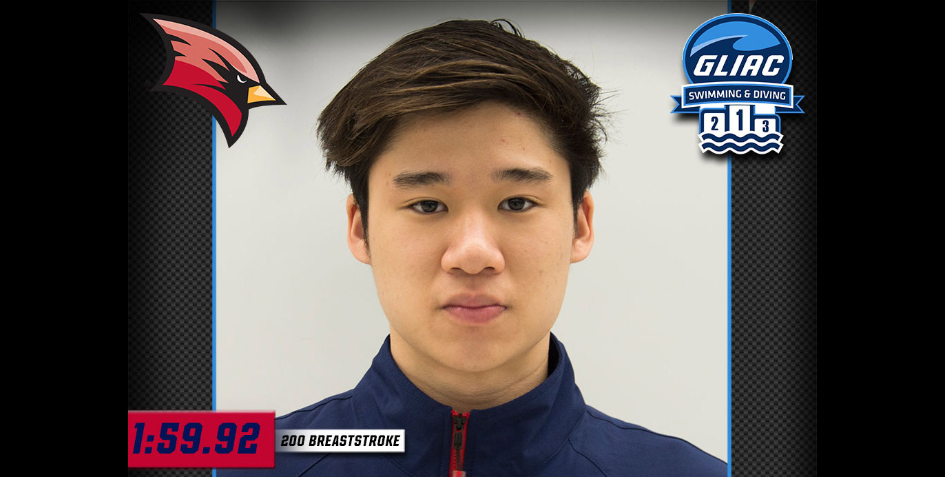 Shaun Yap Named GLIAC Men's Swimming & Diving Athlete of the Week