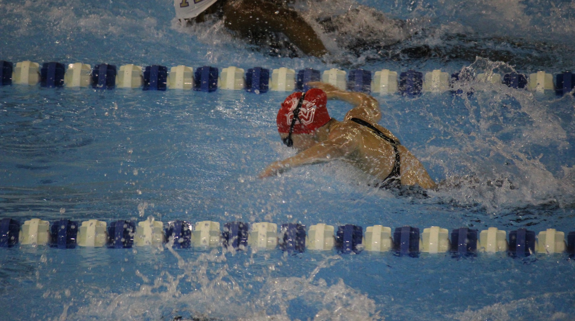 Swim & Dive teams split on the road at Valparaiso