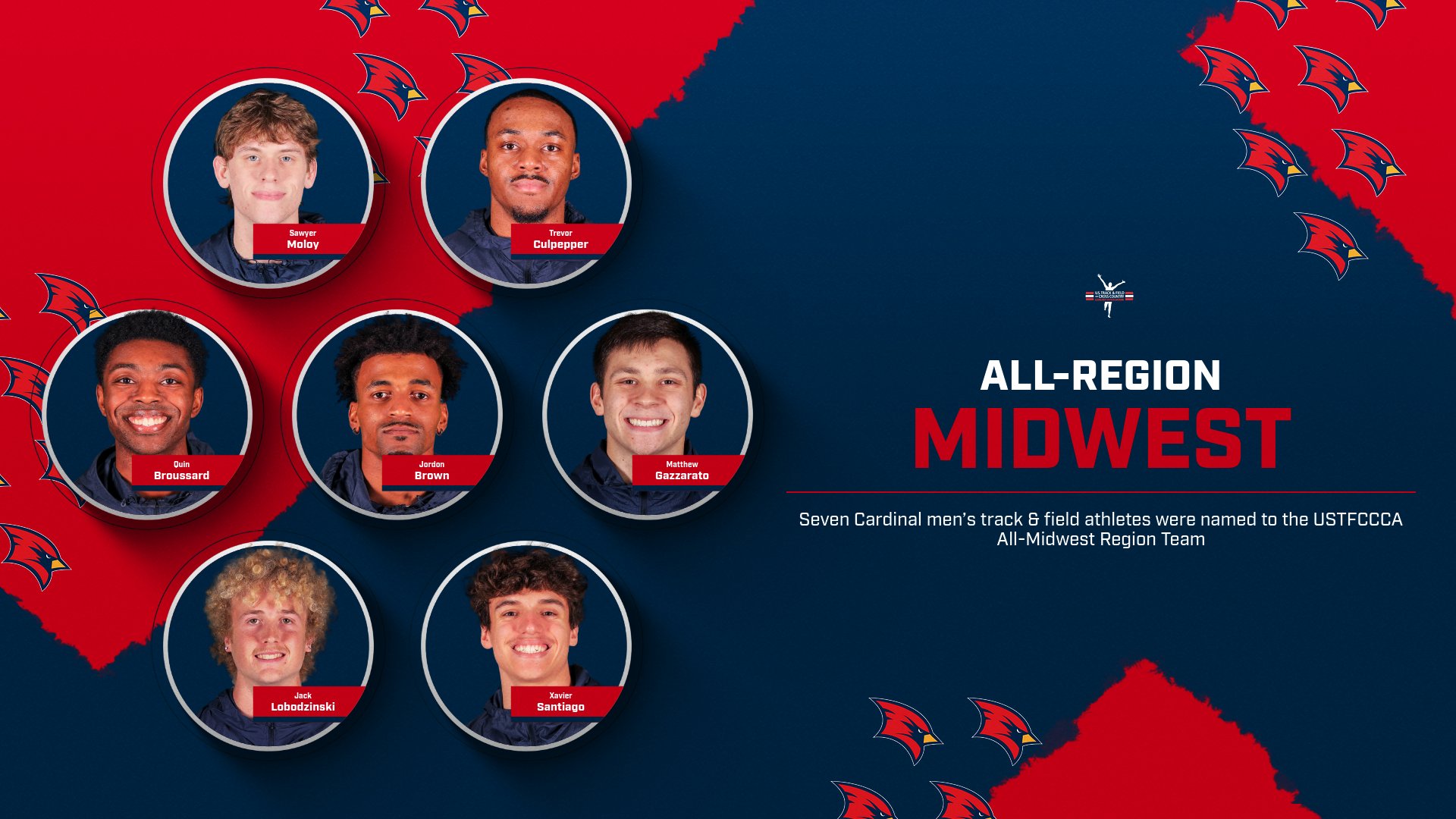 Cardinal Track and Field Has Seven Athletes Named USTFCCCA All-Midwest Region