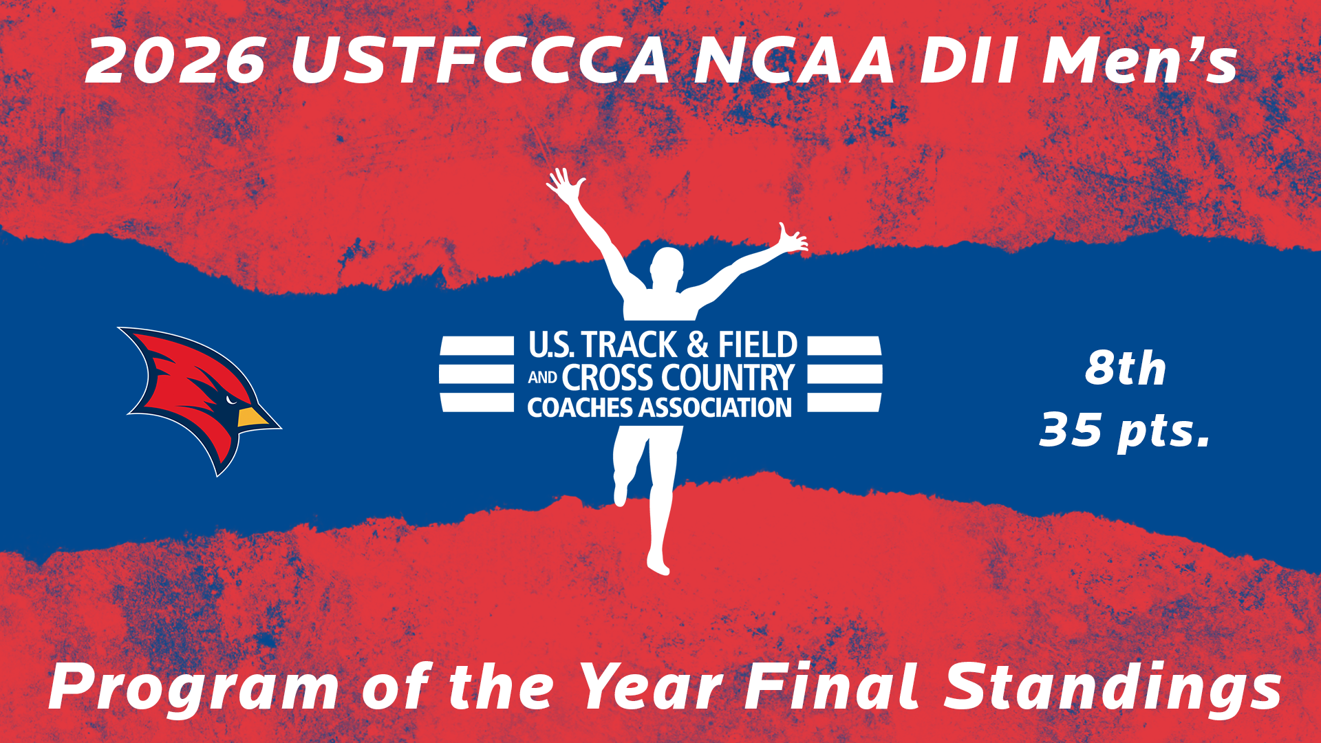 Cardinal Men Named Eighth Best Program of the Year by USTFCCCA