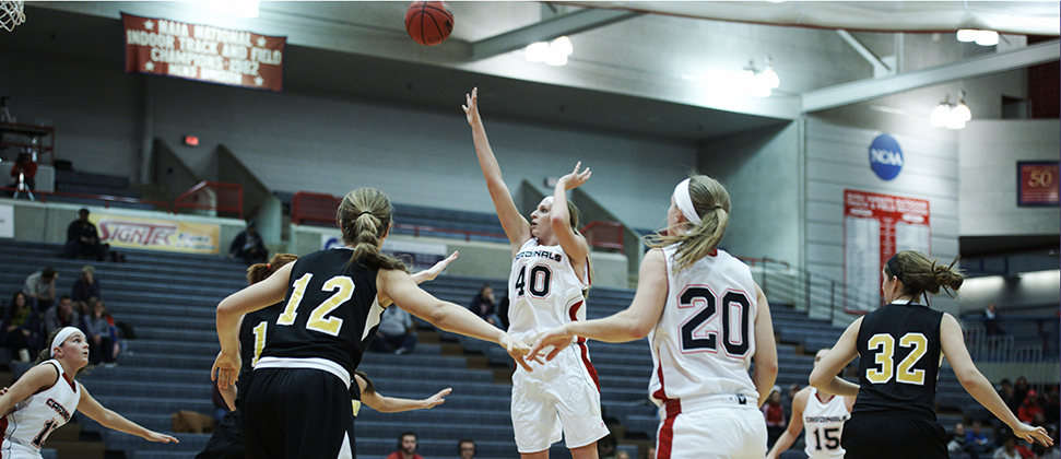 Herrington's Last Second Jumper Gives Lady Cardinals Victory Over First-Place Huskies