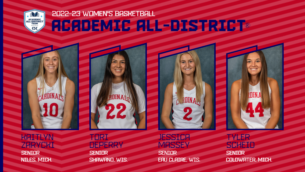 Four Seniors Named College Sports Communicators Women's Basketball Academic All-District