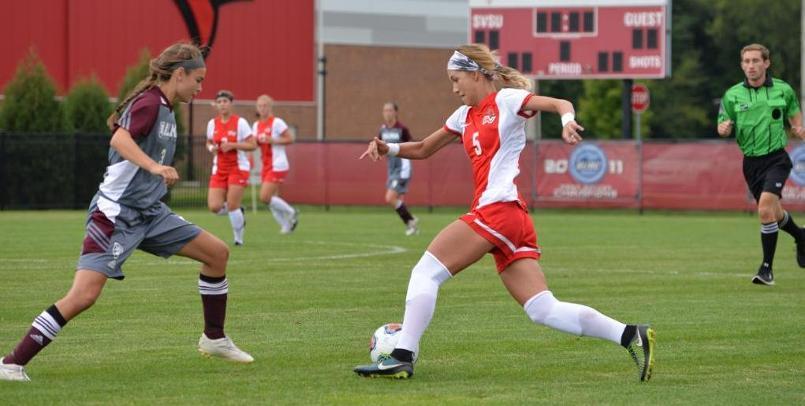 Ashley Henderson had SVSU's lone goal of the match vs. Lake Erie on Friday...