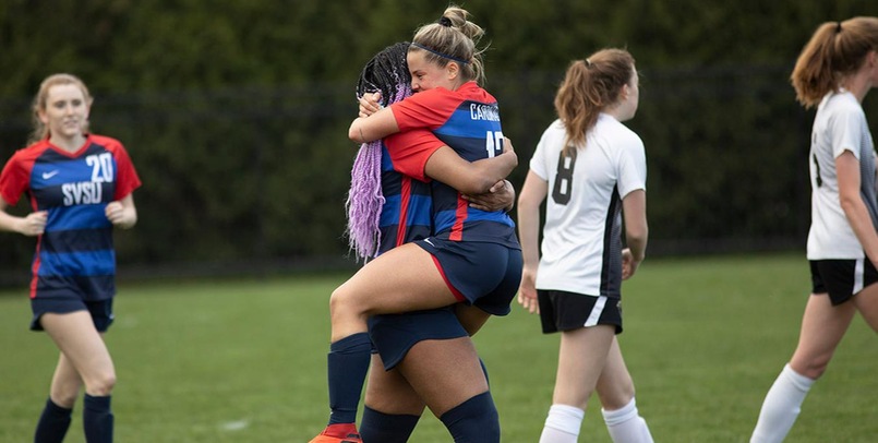Second-half flurry pushes SVSU to 4-1 win on Senior Day