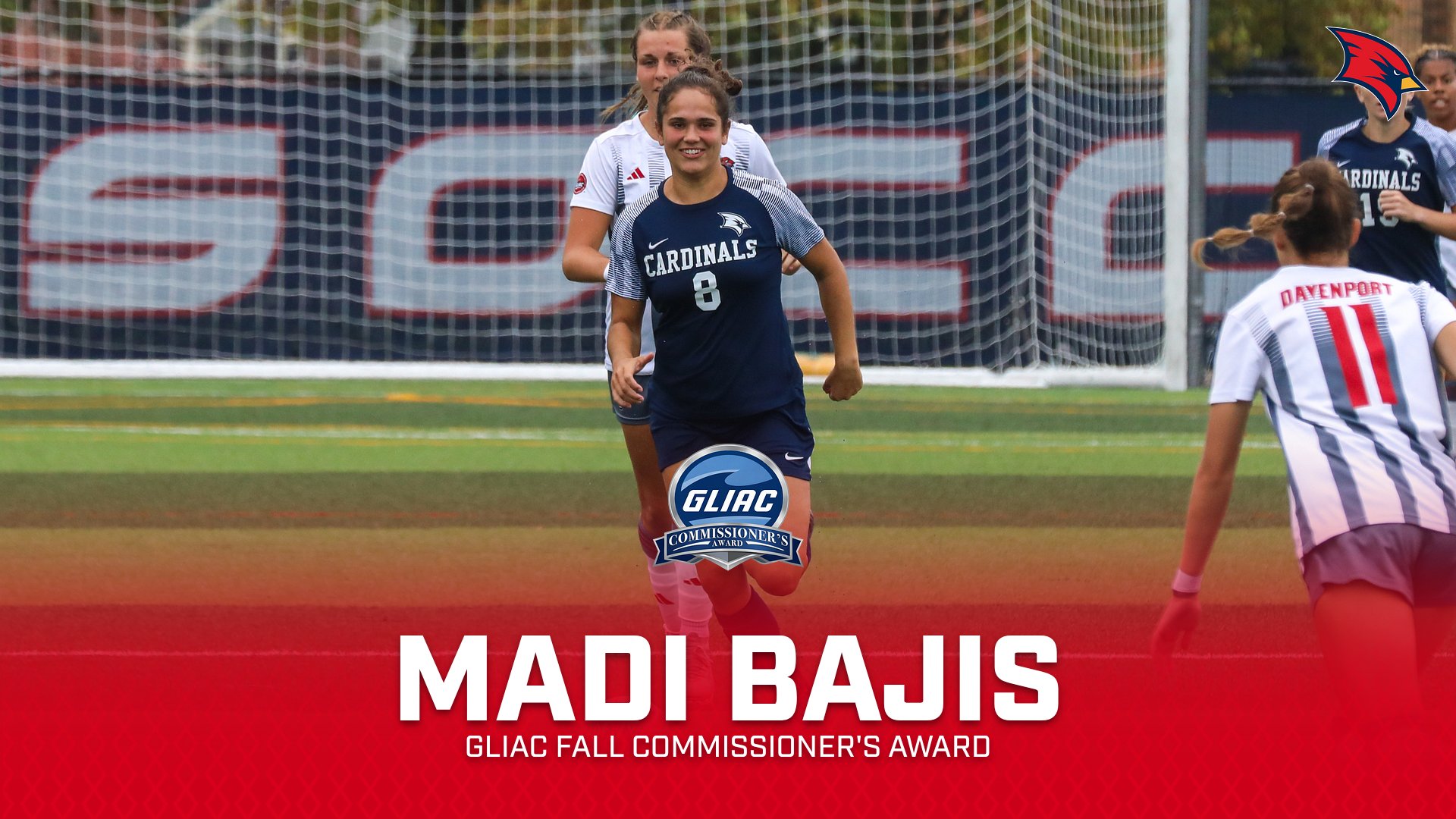 Madi Bajis Receives GLIAC Fall Commissioner&rsquo;s Award Honors