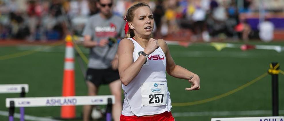 Taylor Stepanski was chosen as the GLIAC Women's Outdoor Track "Athlete of the Week"