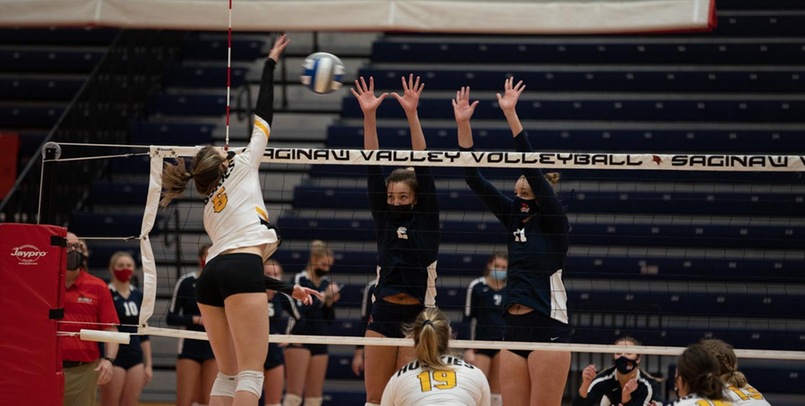 SVSU falls in three sets on Senior Day