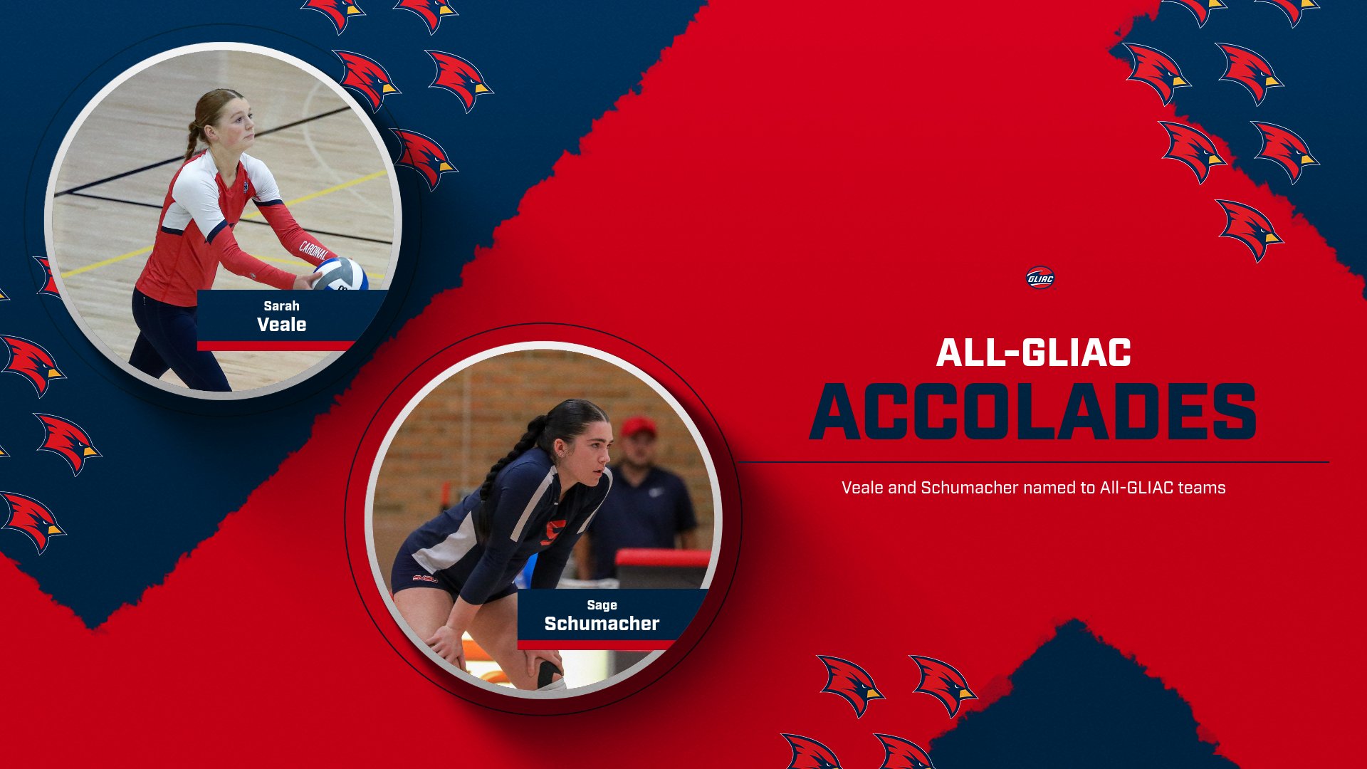 Veale and Schumacher Named to All-GLIAC Teams